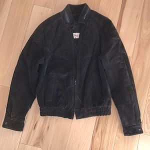 Black Suede Leather Jacket